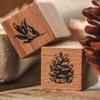 7pcs/set Vintage Plants Phases Of The Moon Standard Wood Stamp Wooden Rubber Stamps for Scrapbooking Stationery DIY Craft.
