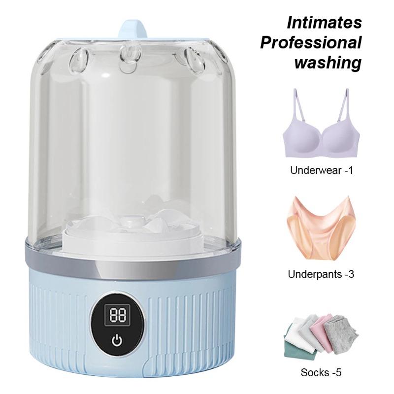 Wireless Washing Machine Portable Mini Underwear Washer Rechargeable Automatic Laundry Cup Washing Machine Travel Home Dormitory