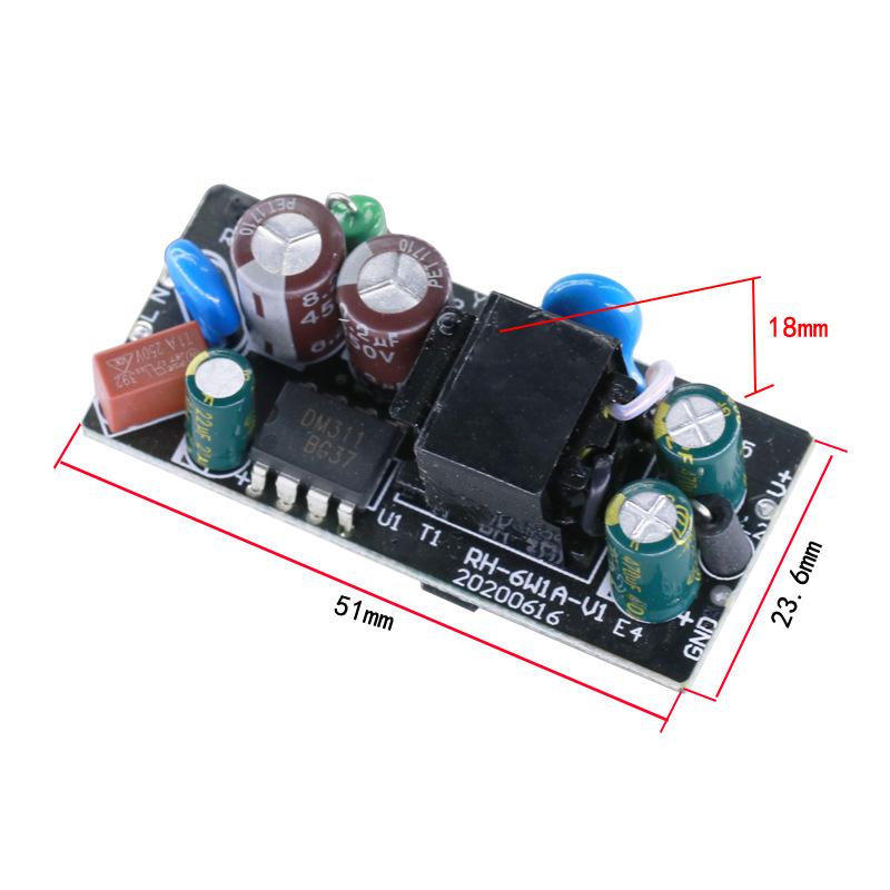 6W CE Isolated Regulated 220V To 5V/12V/24V DC-DC Step-Down Power Module 12V 500mA