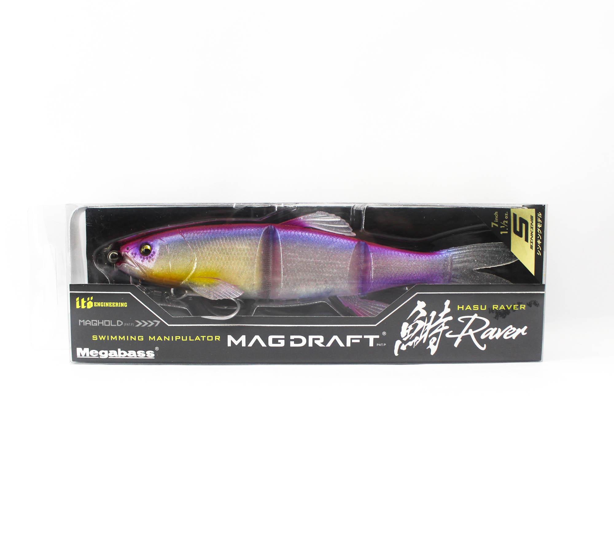 Megabass Soft Lure Mag Draft Hasu 7 Inch Sinking Lure Pink Back (4729)