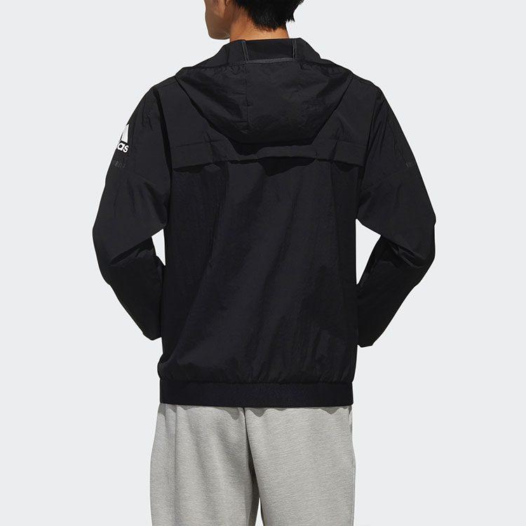 adidas Jackets Men's Black Hooded Moderate Instructor FI8759