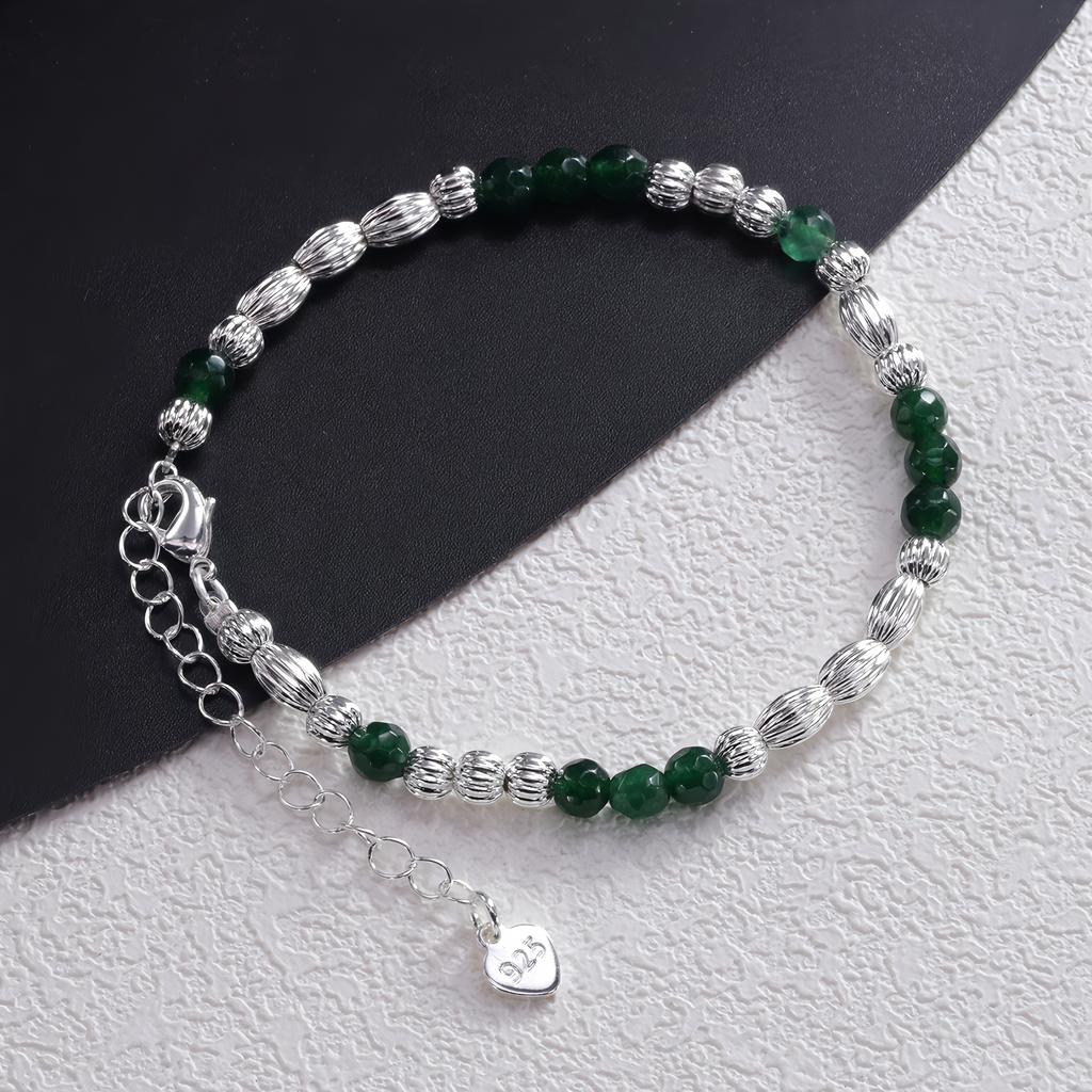 Pulseira de Pedras Naturais Artesanal Multicor Cristal Curativo Cordão Elástico Ajustável Acessórios de Moda Infundidos com Energia