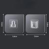 10 Pairs Double-Sided Adhesive Wall Hooks Transparent Hooks Bedroom Kitchen Multi-purpose Organizer Holders