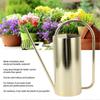 Gold 1500ml Stainless Steel Watering Can with Long Spout