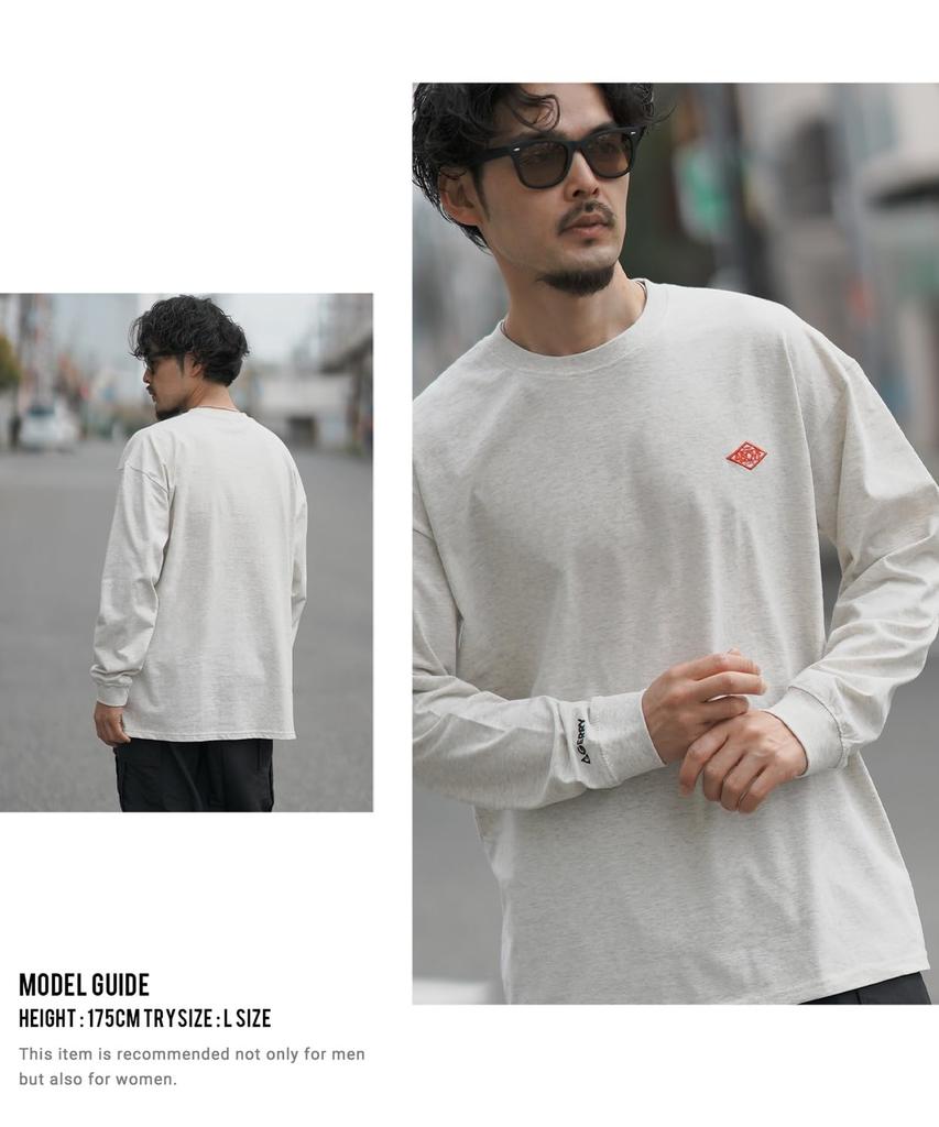 Improbes Casual [GERRY] Custom Diamond Patch Long Sleeve T-Shirt, Men's, Purple