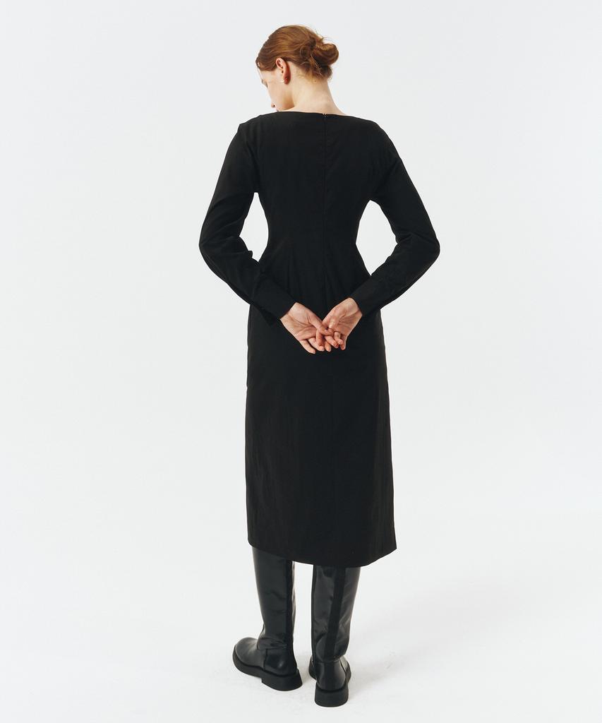 Artid Strap Point Dress_Black