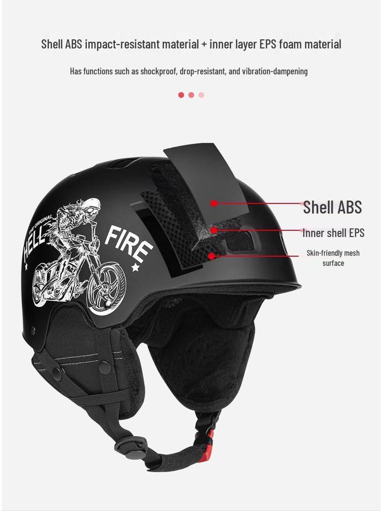 Adjustable Professional Ski & Snowboard Helmet for Men & Women - Warm, Safe, Durable Anti-Collision Equipment