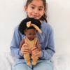 33cm Black Skin Reborn Girl Doll Full Vinyl Body Can Enter Water Simulation Baby Doll African Curly Hair Newborn Doll Children's Bath House Play Toy