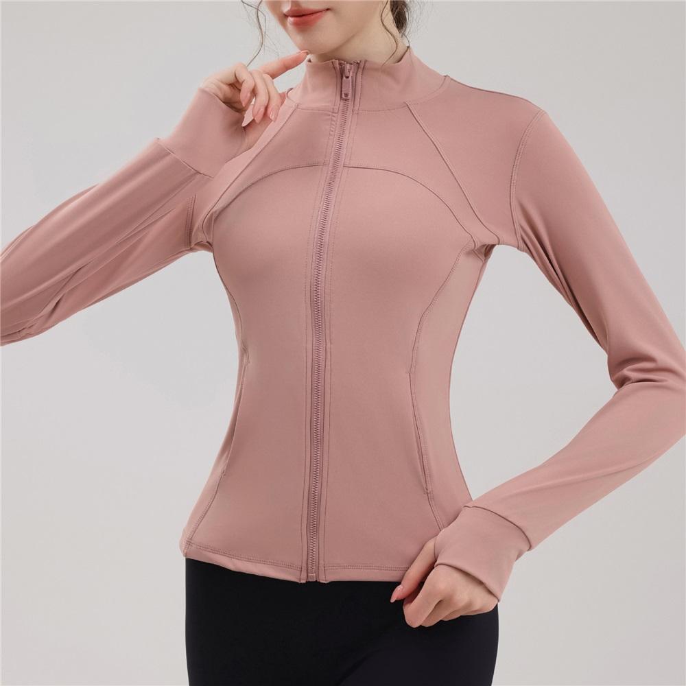 The New Yoga Pilates Jacket Is Slimming And Form-fitting, With A Stand-up Collar  High-end And Versatile Running, Fitness And Cycling Suit 