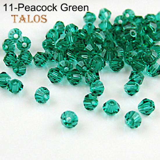 DanLingJewelry Kit di 1000 perline in vetro verde da 4 mm, serie verde, rondelle sfaccettate, perline distanziatrici sfuse per braccialetti e creazione di gioielli