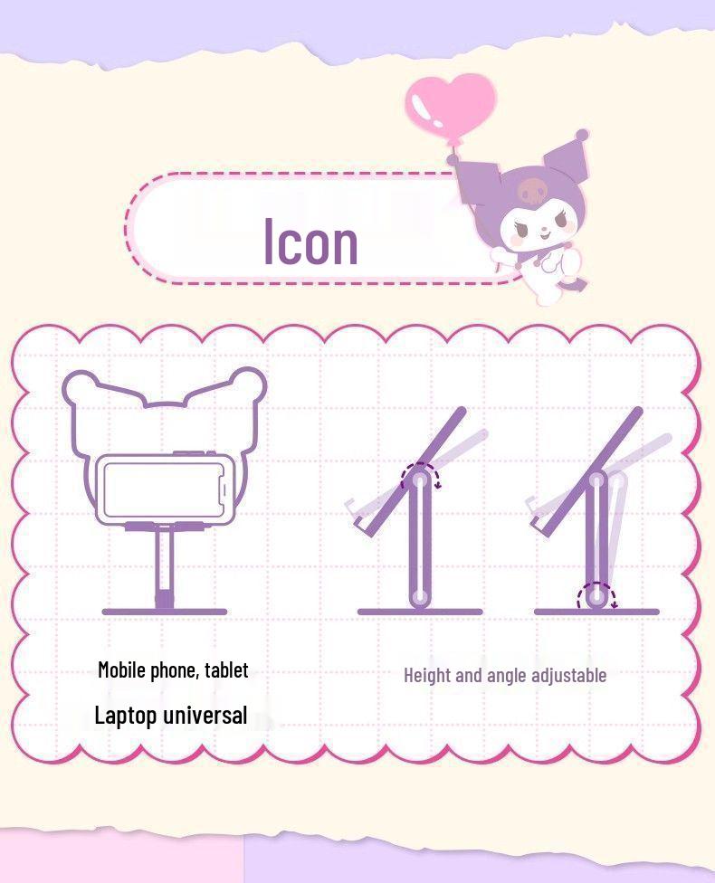 Sanrio Hello Kitty Adjustable Foldable Phone & Tablet Stand