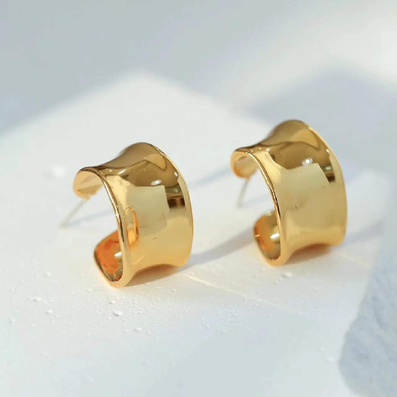 

Серьги Matsumoto Huinai, нестандартные, широкие, С-образные серьги, нишевый дизайн, простые, высококачественные металлические гвоздики