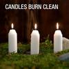 10Pcs Emergency Lighting Small Candles Household Cylindrical Candles Bar Western Restaurant Atmosphere Decoration