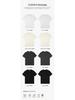 Men's Japanese Style 310g Heavy Cotton Loose T-Shirt - Solid Color, Round Neck, Short Sleeves
