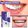 EELHOE Purple Toothpaste (30ml) whitens teeth, deeply cleans, removes stains and plaque, freshens breath, and gently cares for oral hygiene.