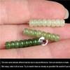 Natural Hetian Jade Spacer Bead Bracelet – Lake Green & White Jade Seed Beads for String Accessories