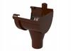 SCALA PLASTICS Drain Funnel Right G80 Brown