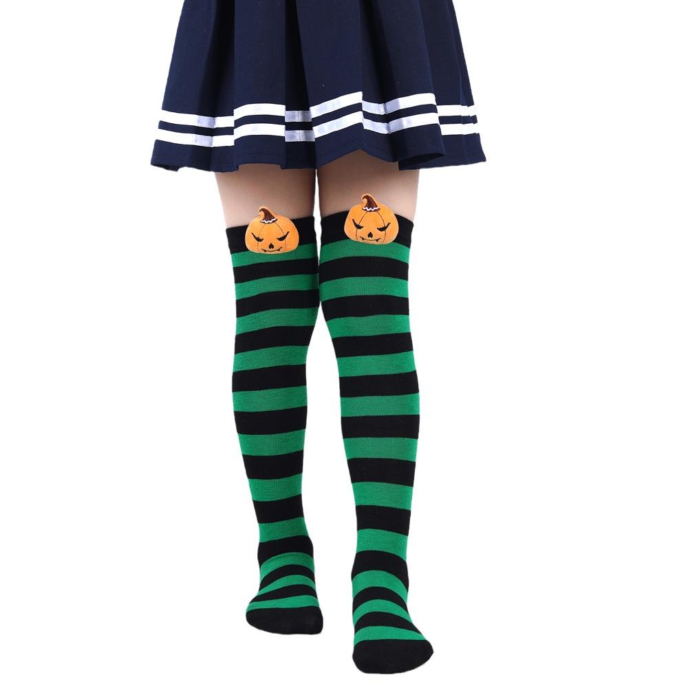 New Arrival Pumpkin Demon Halloween Socks For Kids Plush Toy Long Tube Socks