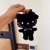 50th anniversary series Hello Kitty doll Pendant Keyring black and white Kitty Cute Cartoon Stuffed car Lovely keychain