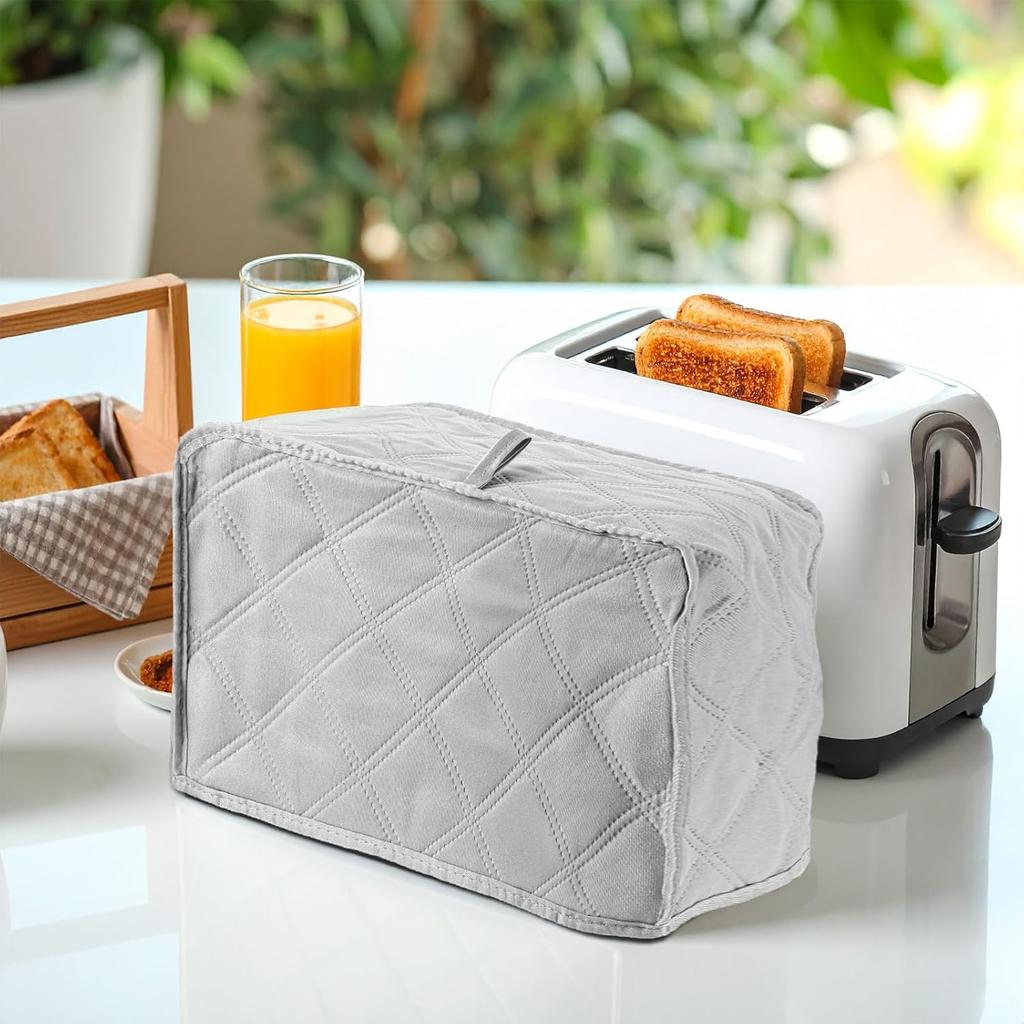 Toaster Cover, Toaster Cover 2 Slice Toasters Covers 4 Slice Small Appliance Covers Hiding for Bread Machine Bread Maker Protector Cotton Quilted