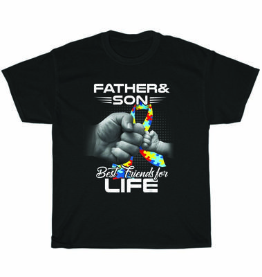 Autismus-Aufklärungsmonat Papa Vater und Sohn Beste Freunde fürs Leben Passendes T-Shirt