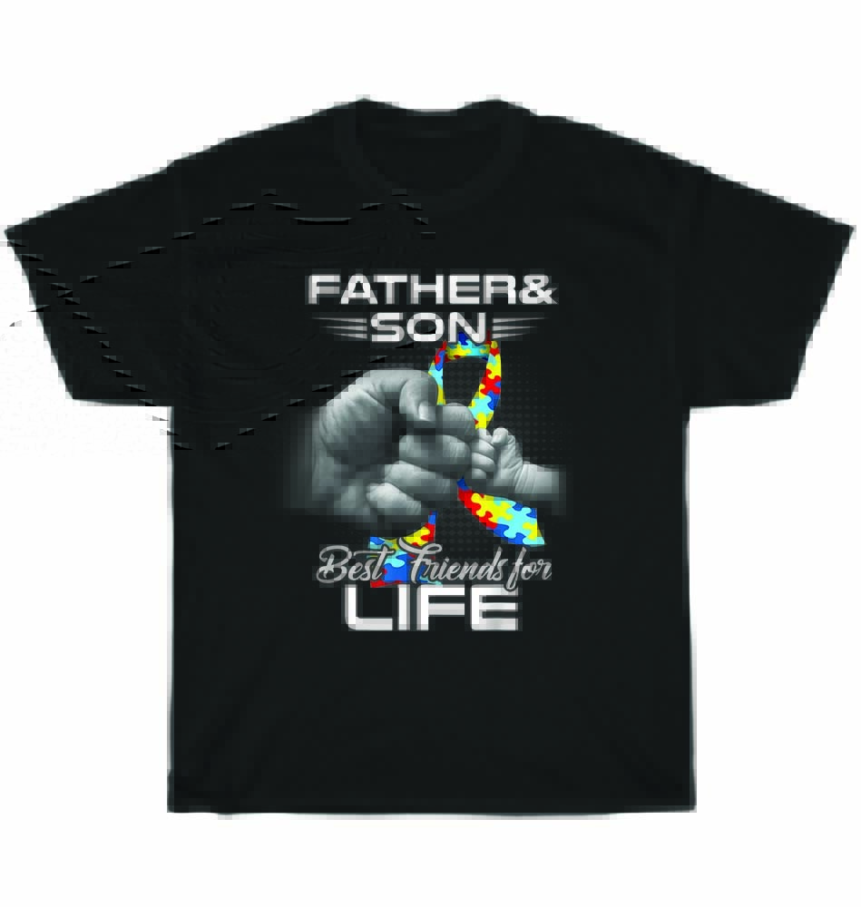Měsíc povědomí o autismu Táta Otec a syn Nejlepší přátelé na celý život Sladěné tričko