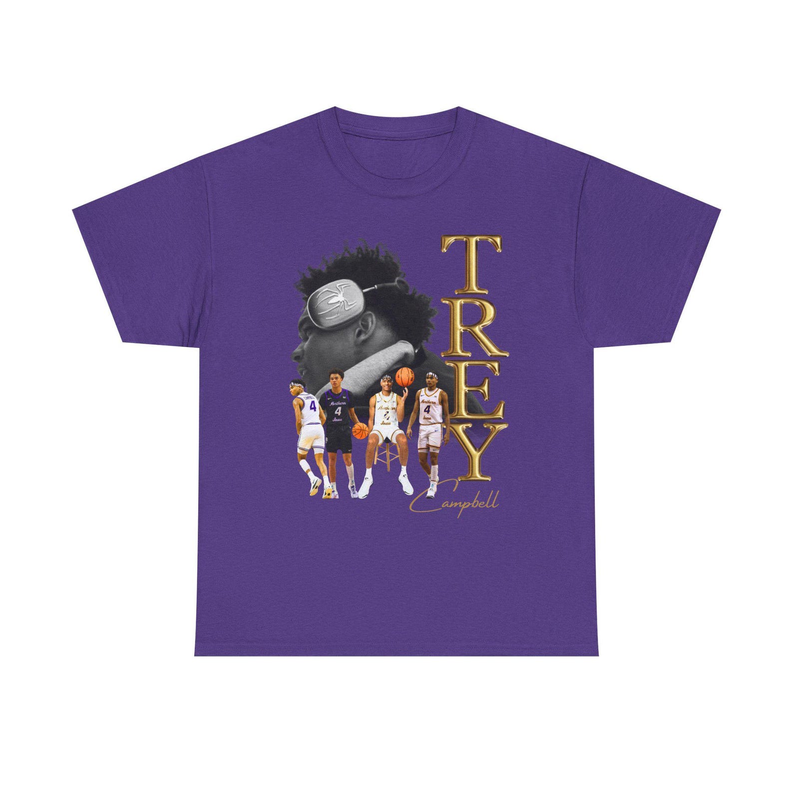 Dynamic Gold Trey UNI Basketball Star Unisex T-Shirt - Wear Your Panther Pride with Style! 2XL