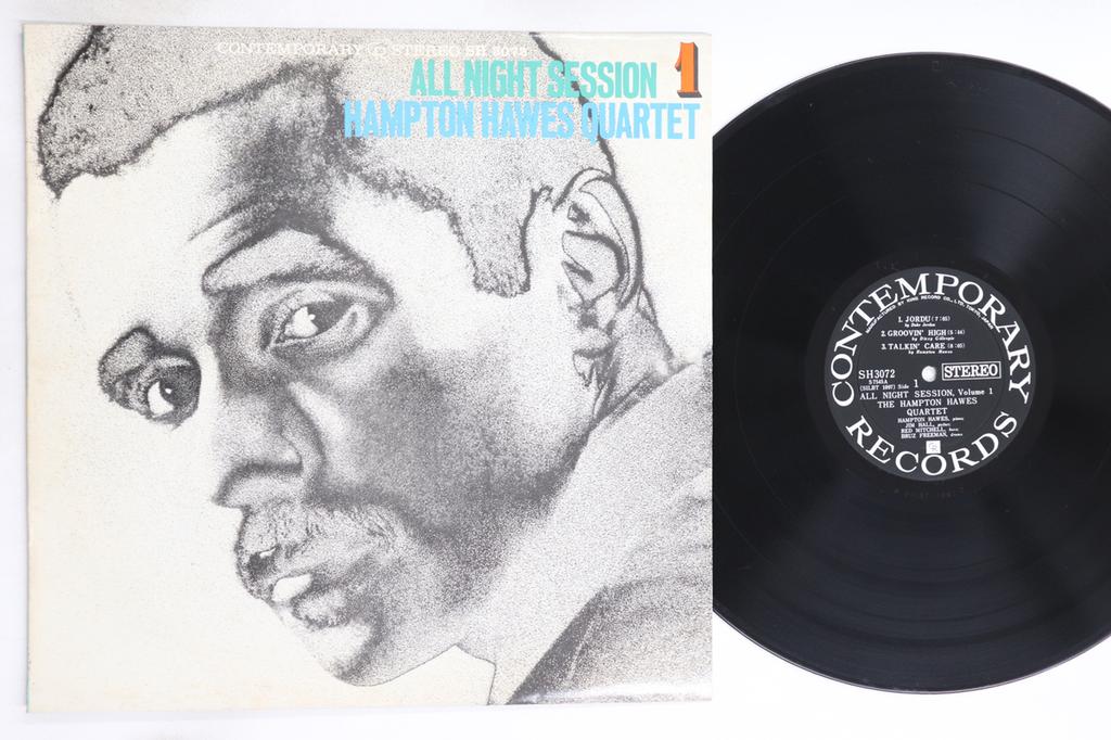 LP Record HAMPTON HAWES - All Night Session, Vol. 1 SH3072 CONTEMPORARY 1966 Japan Jazz Used