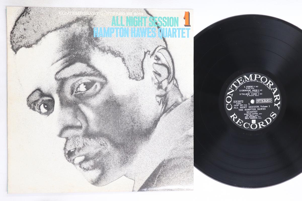 

LP Record HAMPTON HAWES - All Night Session, Vol. 1 SH3072 CONTEMPORARY 1966 Japan Jazz Used