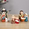 Virgin Mary Table Decoration Jesus with Manger Home Decor  Bookshelf