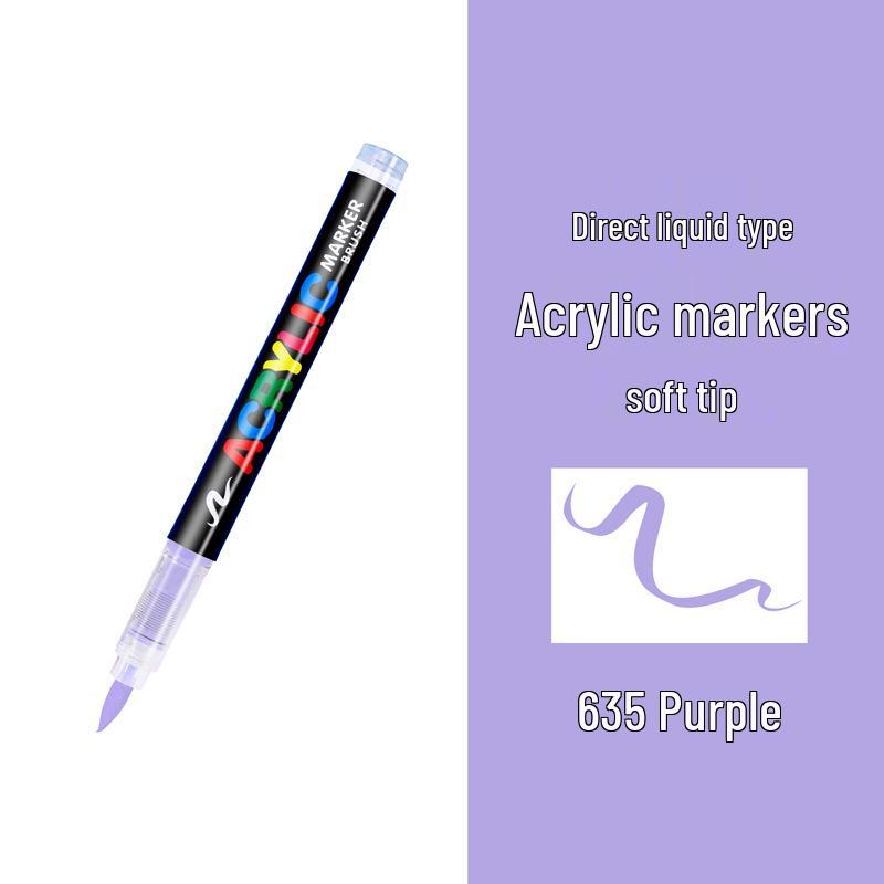 Guangna 8101 Liquid Soft Tip Acrylic Marker - 288 Colors for DIY Graffiti and Body Painting