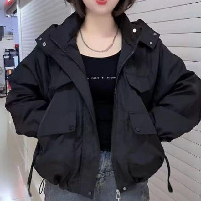 

2025 Стильная женская повседневная ветровка с капюшоном на раннюю весну 2XL 130-145 jin