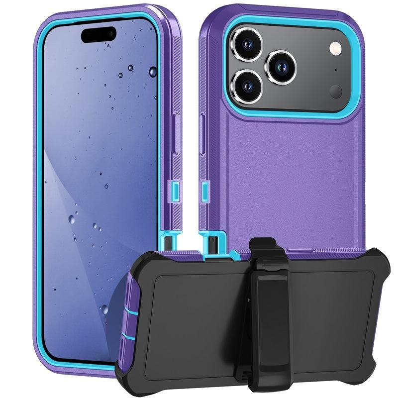 Shockproof Hybrid Case for iPhone 17/17 Air/17 Pro/17 Pro Max - Rotatable Kickstand & MagSafe | Anti-Slip TPU+PC Protection