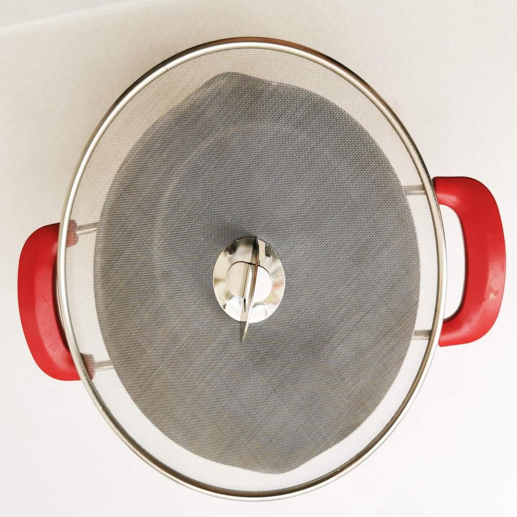 Antallcky 3 Pack Grease Splatter Screen for Frying Pan with Fold Flat Knob-Grease Splatter Guard Shield-No Cooking Oil Mess–No Burns–Ultra Fine