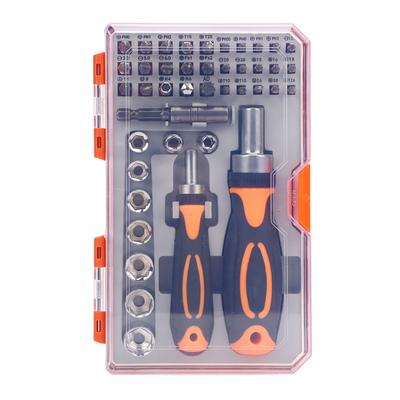 42 In 1 Screwdriver Bit Set Hex Wrench Heads Rotatable Ratchet Handle for Home and Vehicle