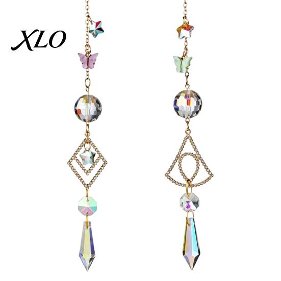 Unique Housewarming Gifts Butterfly Crystal Suncatcher Wind Chime, Rainbow Maker Prism Hanging Ornament, Chime Indoor Outdoor Pendant for Home,