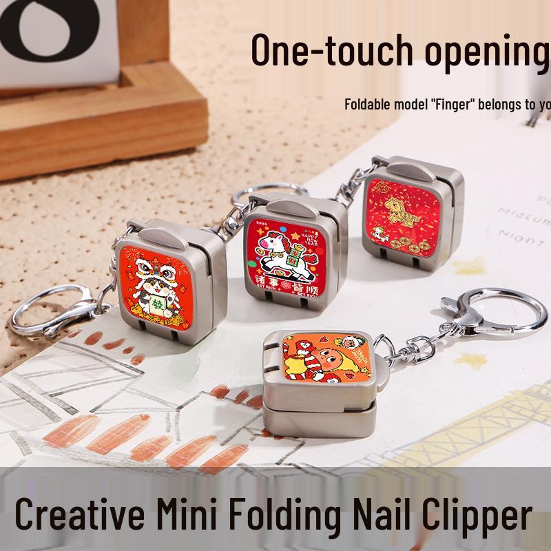 Year of the Horse Mini Keychain Nail Clippers & Tweezers