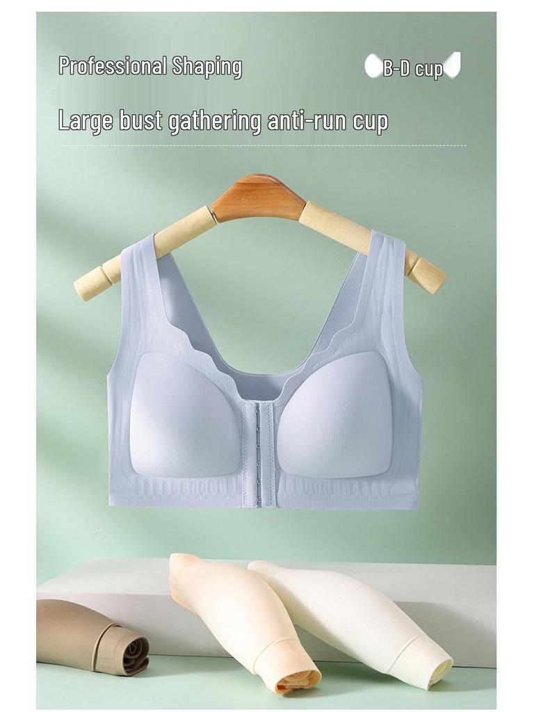 Übergröße Nahtloser BH mit Frontverschluss - Bügellos, Lift & Unterstützung, Anti-Erschlaffung, Bequeme Passform für Vollfiguren