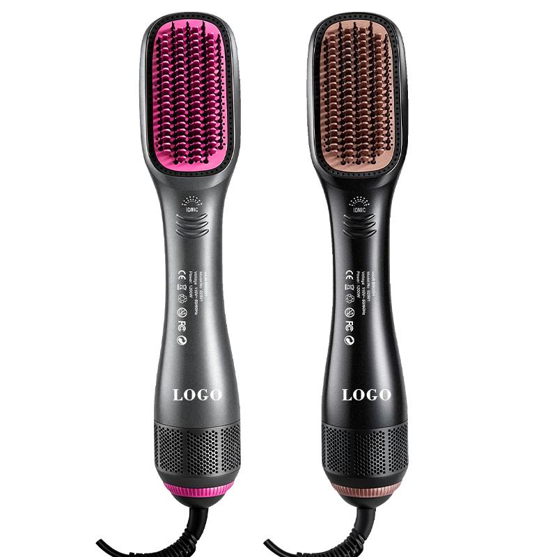 3 Modes Curly Hair Brushes Negative Ionic Professional Blow Dryer Brush Anti Static Electric Blow Dryer with Comb Attachment 110V US чёрный