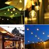 7/12M Solar Led G40 Globe Christmas Garland Street Fairy String Light Wedding Bulb Outdoor Lamp For Party Holiday Garden Light