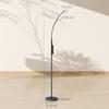 LED Floor Lamp Dimmable, Remote Control, 360 degrees Gooseneck, Black