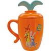 Sun Art Disney "Zootopia" Mug with Lid, 3D, 12 x 15 cm, 270 mL, Carrot Design, Orange, SAN4861