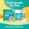 Pet Teeth Cleaning Finger Wipes Remove Dental Plaque Relieve Gum Discomfort Lasting Fresh Breath Easy-to-Use Pet Oral Care Wipes