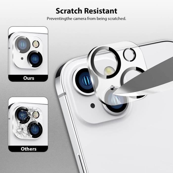 Protection Caméra d'Objectif en Verre Trempé pour iPhone 14 (6,1")