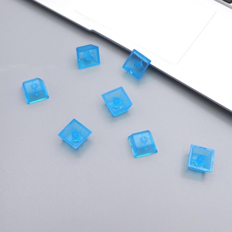 10Pcs Transparents PC Original Height Keycaps Mechanical Keyboards Keycaps Matte Frosteds Keycaps For Game Lovers