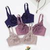 3pcs Women Sexy Lace Bra Full Coverage Wired Lingerie Plus Size Intimates Ultra-thin Underwear C D E Cup