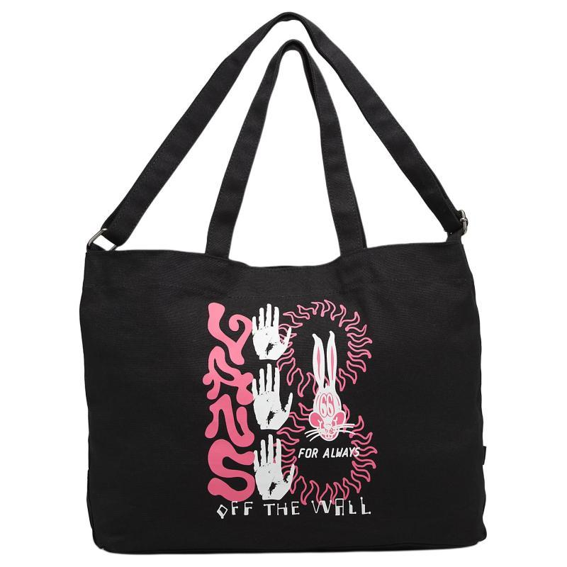 

Vans Cotton Tote Bag, Shopping Bag, Shoulder Bag, Crossbody Bag, Handbag Regular Unisex Black Vans VN000HE9BLK чёрный