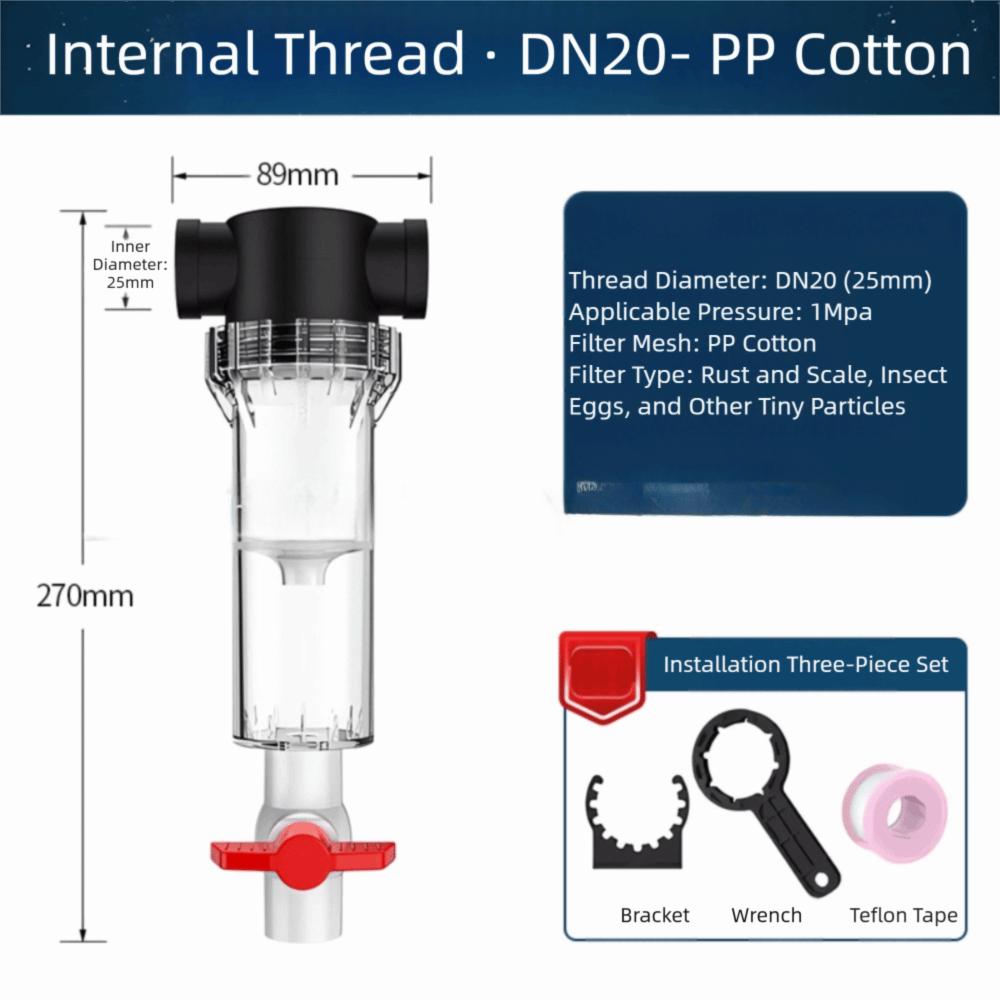 

New Filtration Fish Tank Filter PP 200Mesh Aquarium Filter Efficient Separation Built-in Fish Waste Collector Saltwater
