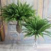 A74E-30Pcs Artificial Boston Fern Bush Silk Plant Hanging Fake Greenery Home Decor