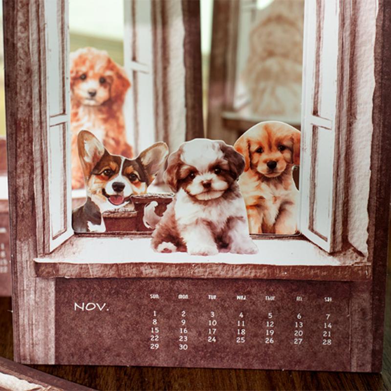 Companion Series 2026 Openwork Desk Calendar Creative Desktop Decor Multi-Functional Schedule Planner Minimalist Home Decor Gift